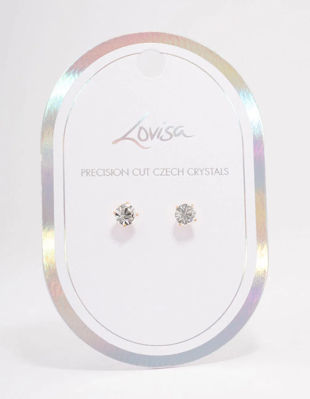 Gold Pear Champagne Stud Earrings 7mm sold by lovisa product image thumbnail 2