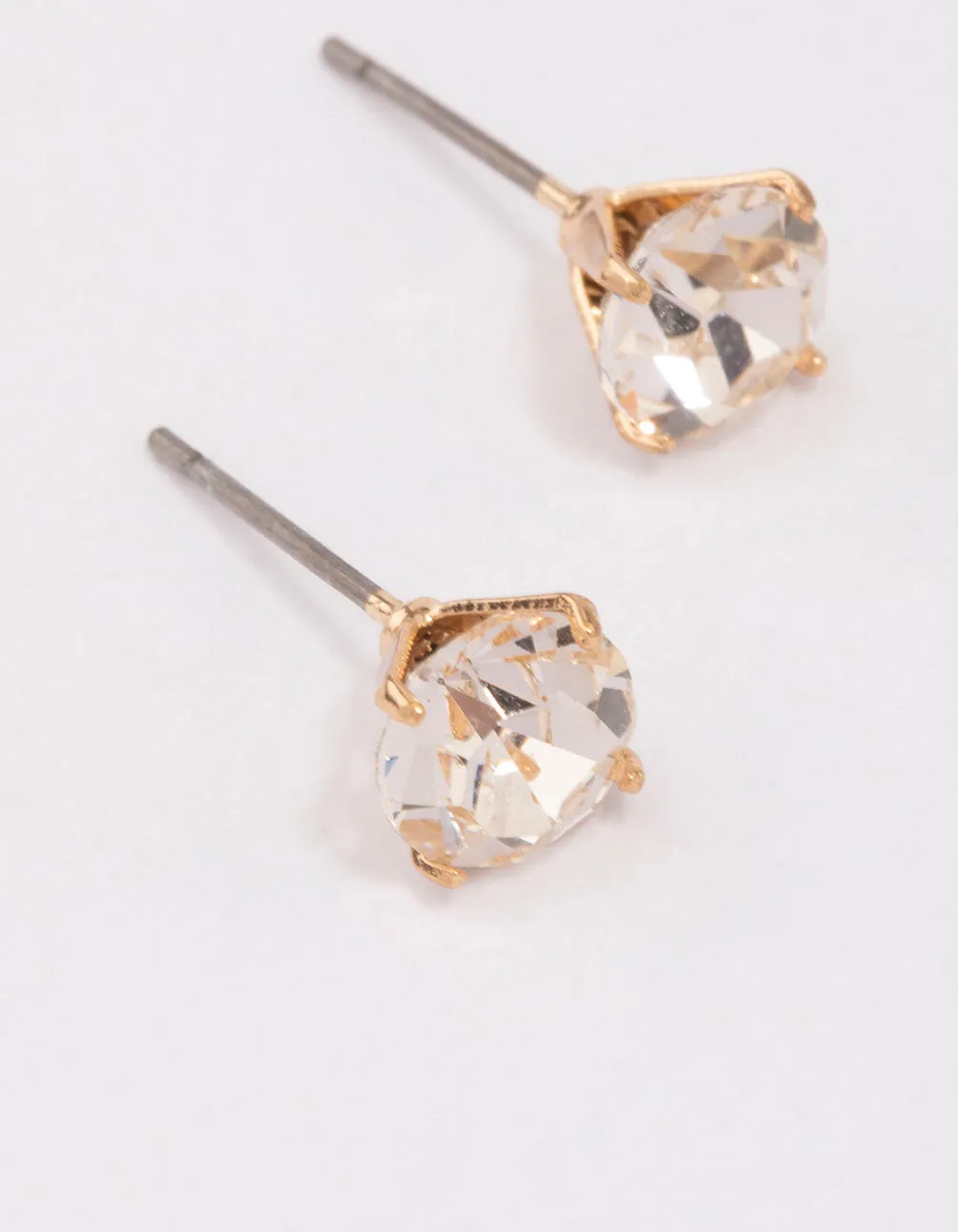 Gold Pear Champagne Stud Earrings 7mm sold by lovisa product image thumbnail 3