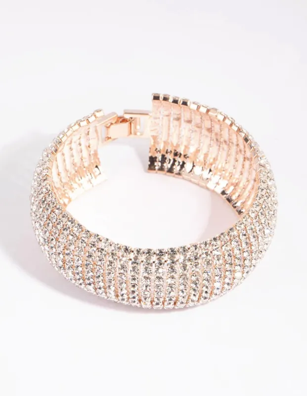 Rose Gold Statement Cupchain Bracelet sold by lovisa