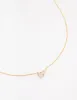 Gold Plated Sterling Silver Cubic Zirconia  Pear Pendant Necklace sold by lovisa