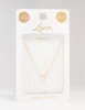 Gold Plated Sterling Silver Cubic Zirconia  Pear Pendant Necklace sold by lovisa