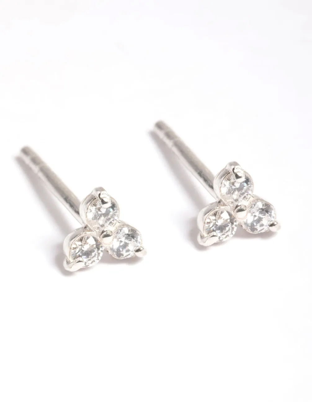 Sterling Silver Cubic Zirconia Stud Earrings sold by lovisa