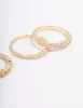 Gold Plated Cubic Zirconia Round Triple Stacking Ring sold by lovisa