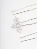 Silver Plated Cubic Zirconia Marquise Leaf Hair Pins Pack sold by lovisa