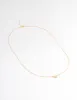 Gold Plated Sterling Silver Cubic Zirconia Marquise Trio Necklace sold by lovisa