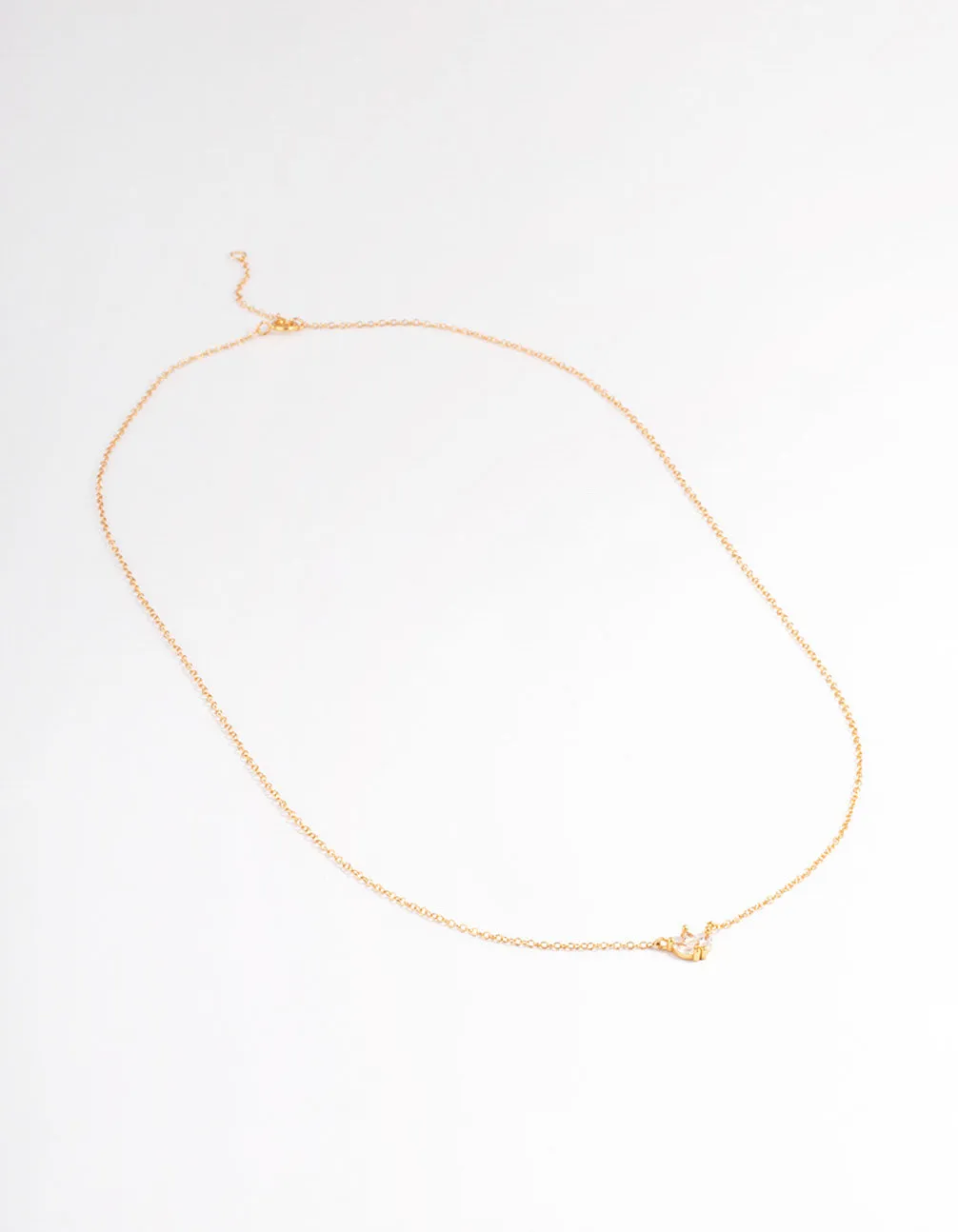 Gold Plated Sterling Silver Cubic Zirconia Marquise Trio Necklace sold by lovisa product image thumbnail 3