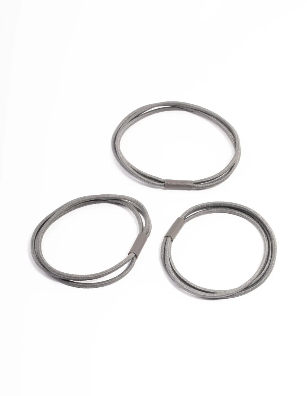 Grey Fabric Hair Tie Pack sold by lovisa product image thumbnail 3