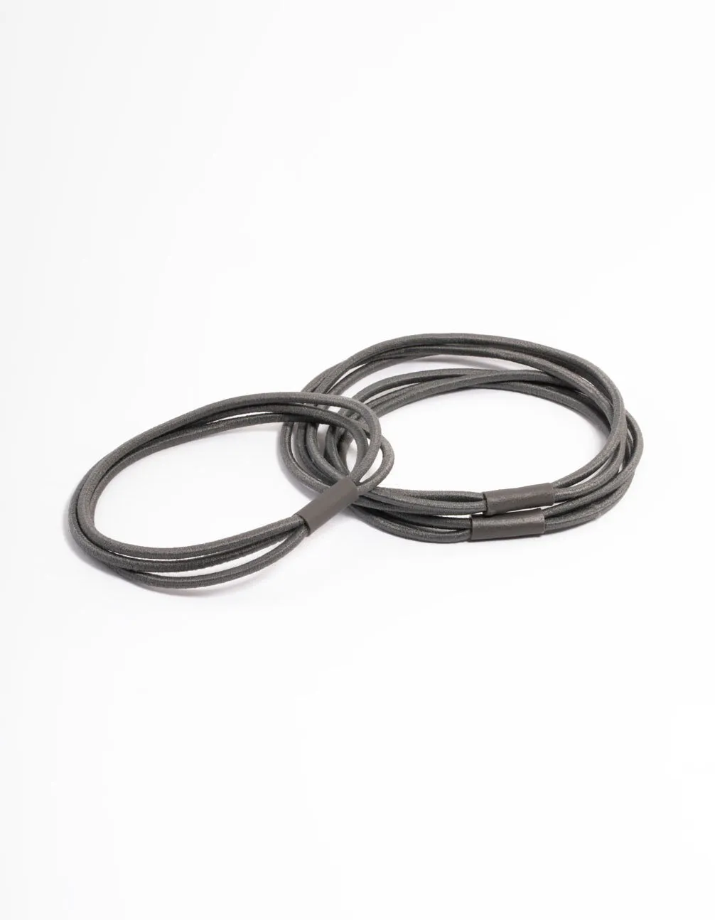 Grey Fabric Hair Tie Pack sold by lovisa