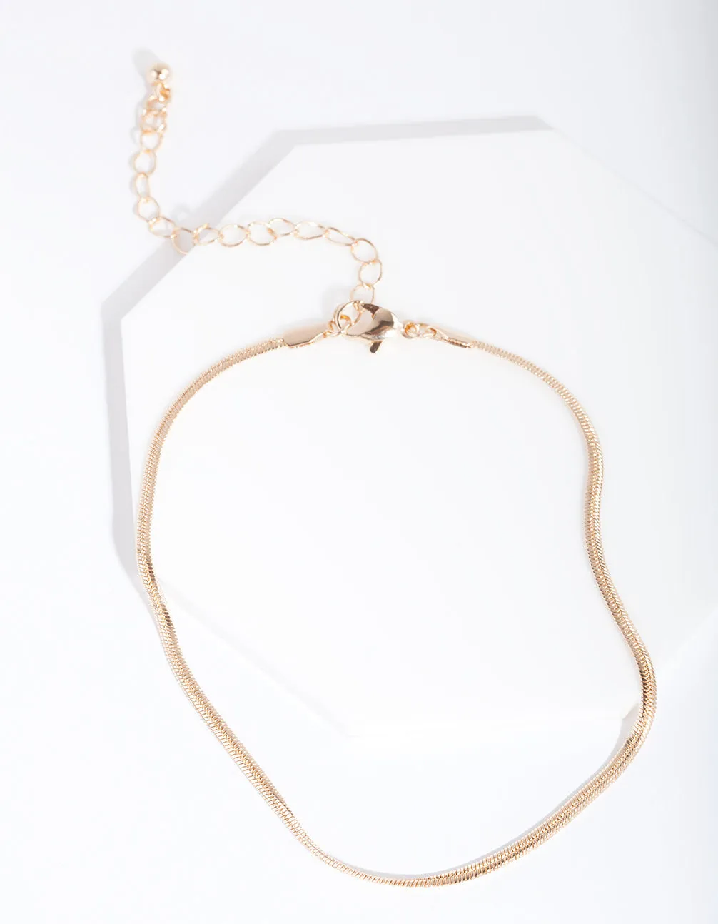 Gold 2mm Snake Chain Anklet sold by lovisa