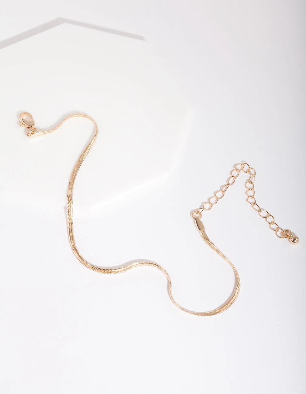 Gold 2mm Snake Chain Anklet sold by lovisa product image thumbnail 2