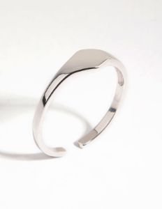 Sterling Silver Mini Signet Ring sold by lovisa