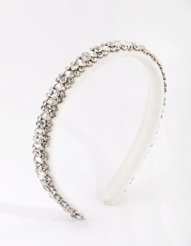 Mixed Crystal Detail Alice Band sold by lovisa