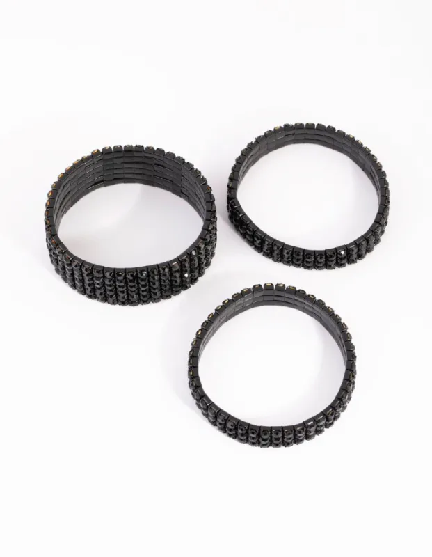 Matte Black Cupchain Bracelet Pack sold by lovisa