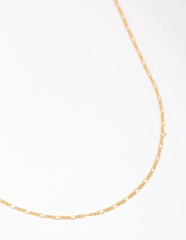 Gold Plated Short Figaro Necklace sold by lovisa