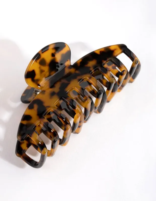 Acrylic Tortoiseshell Bar Line Claw sold by lovisa