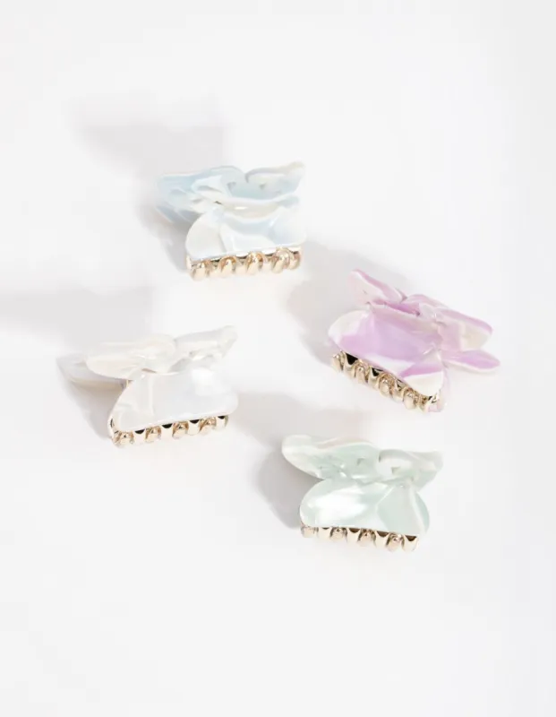 Acrylic Mini Butterfly 4-Pack Claw sold by lovisa