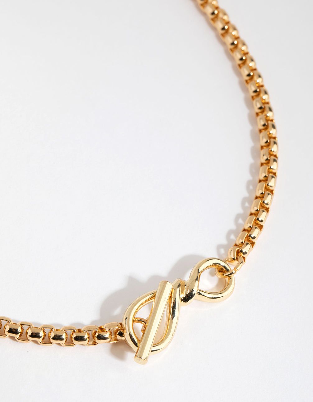 Gold Plated Knot Fob Necklace sold by lovisa