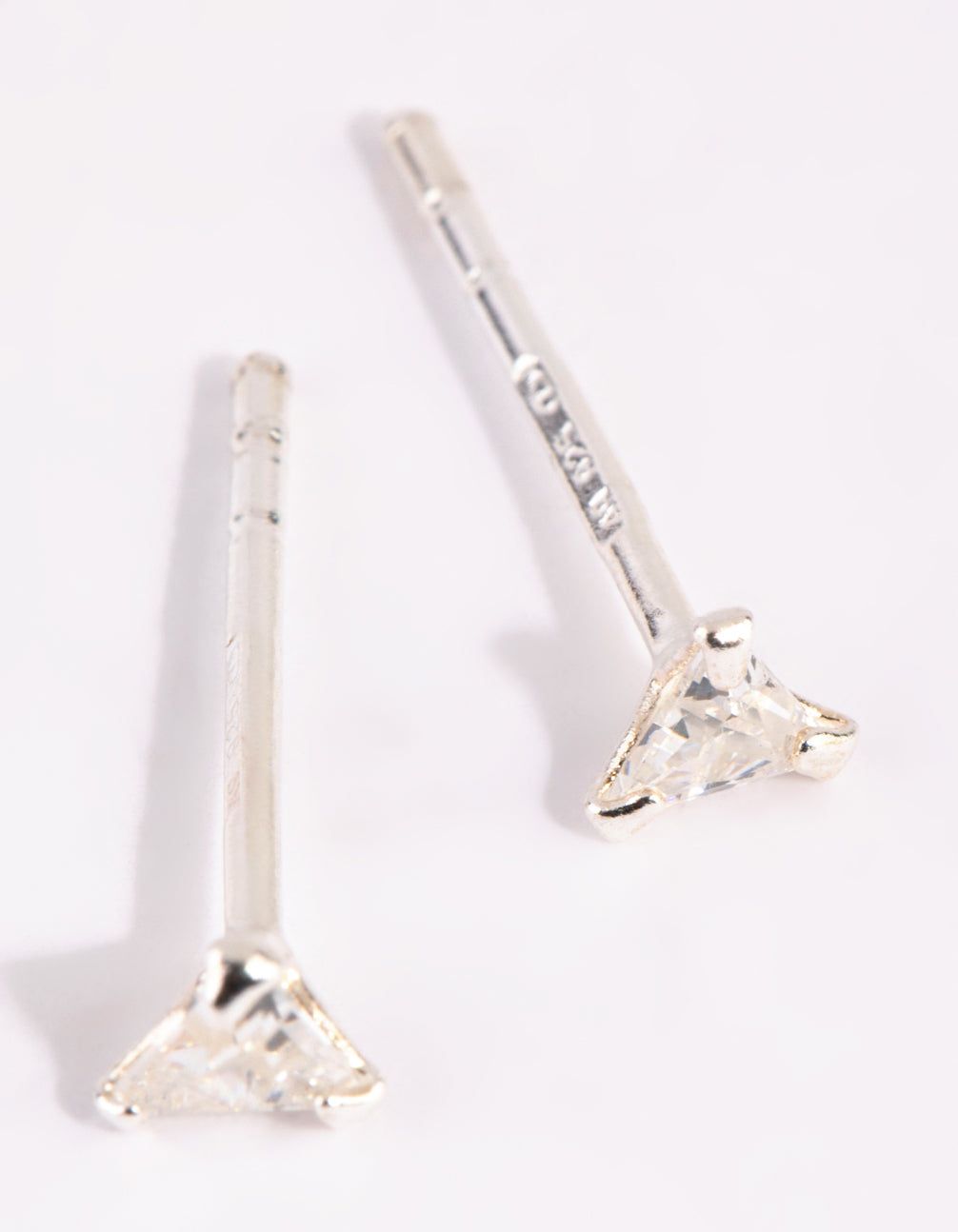 Sterling Silver Cubic Zirconia Triangular Stud Earrings sold by lovisa product image thumbnail 2