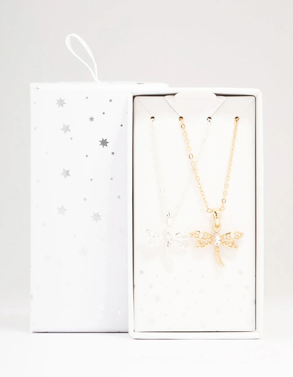 Gold & Silver Dragonfly Necklace 2-Pack sold by lovisa product image thumbnail 3