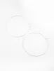 Silver Large Hoop Earrings sold by lovisa