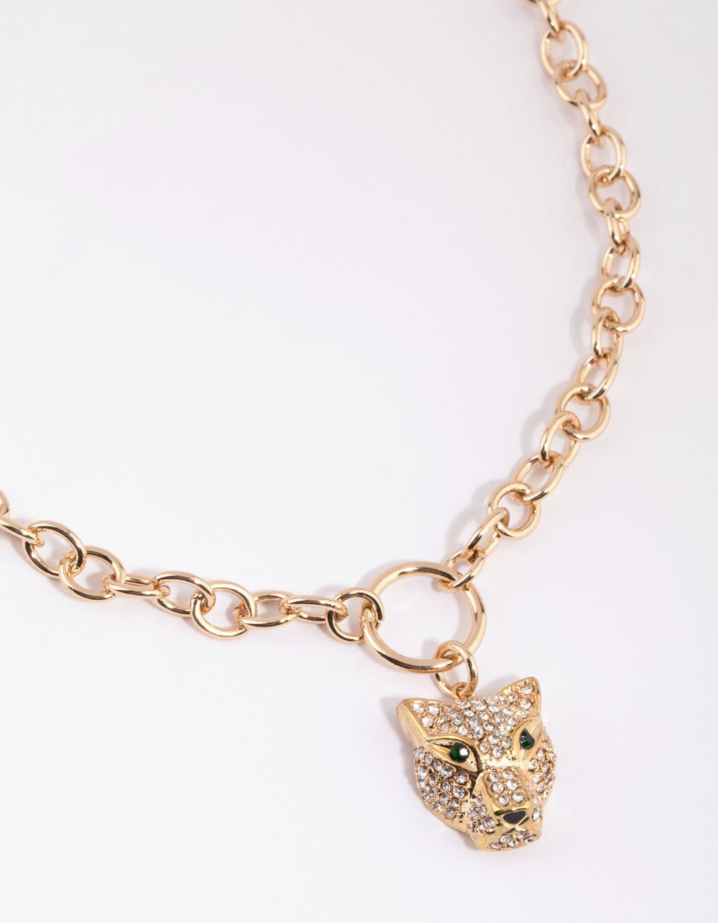 Gold Panther Necklace sold by lovisa