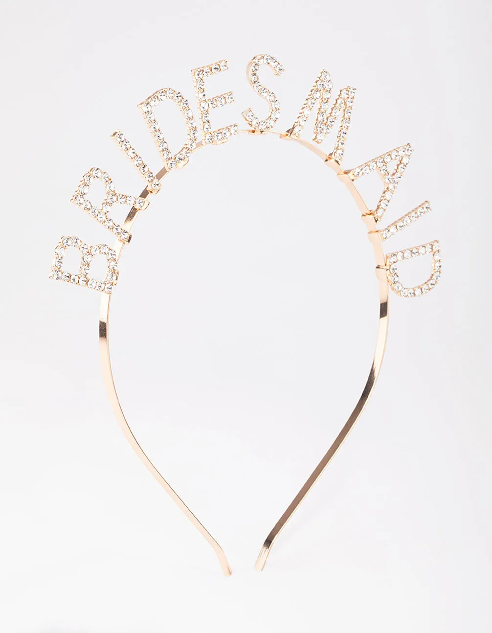 Gold Diamante Bridesmaid Headband sold by lovisa