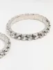 Rhodium Diamante Stretch Bracelet 2-Pack sold by lovisa