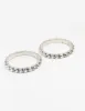 Rhodium Diamante Stretch Bracelet 2-Pack sold by lovisa
