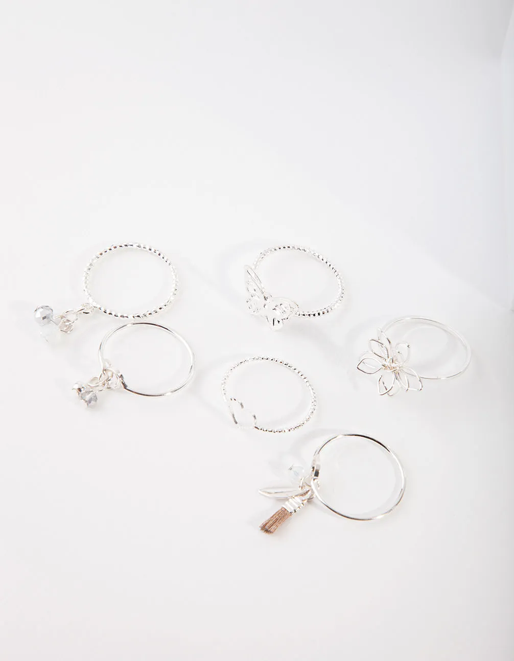Silver Nature Motif Ring Pack sold by lovisa product image thumbnail 3