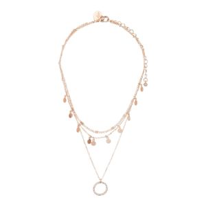 ROSE GOLD LAYERED DISC & CIRCLE DROP CHOKER PACK sold by lovisa