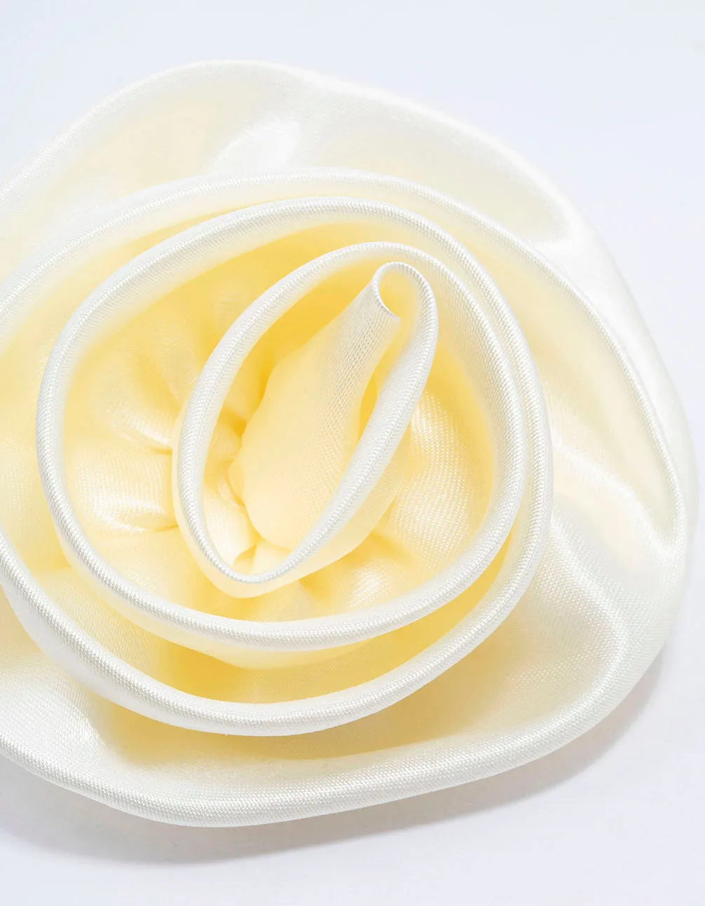 Cream Fabric Elegant Rosette Hair Clip sold by lovisa product image thumbnail 2