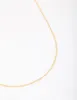 Gold Plated Sterling Silver Long Chain Necklace sold by lovisa