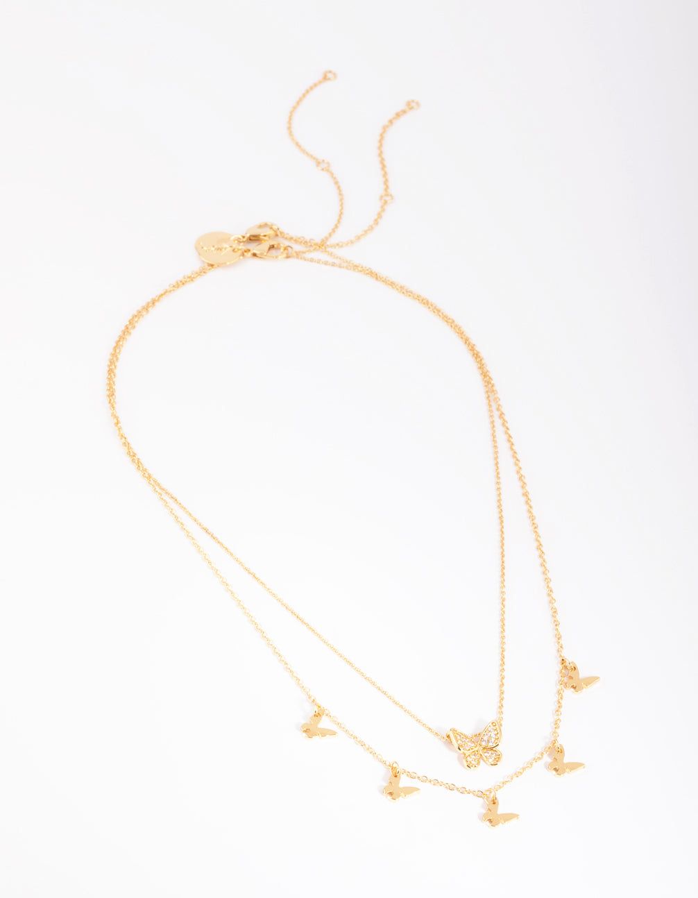 Gold Plated Butterfly Necklace Set sold by lovisa product image thumbnail 3