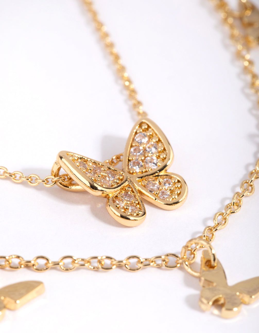 Gold Plated Butterfly Necklace Set sold by lovisa product image thumbnail 4
