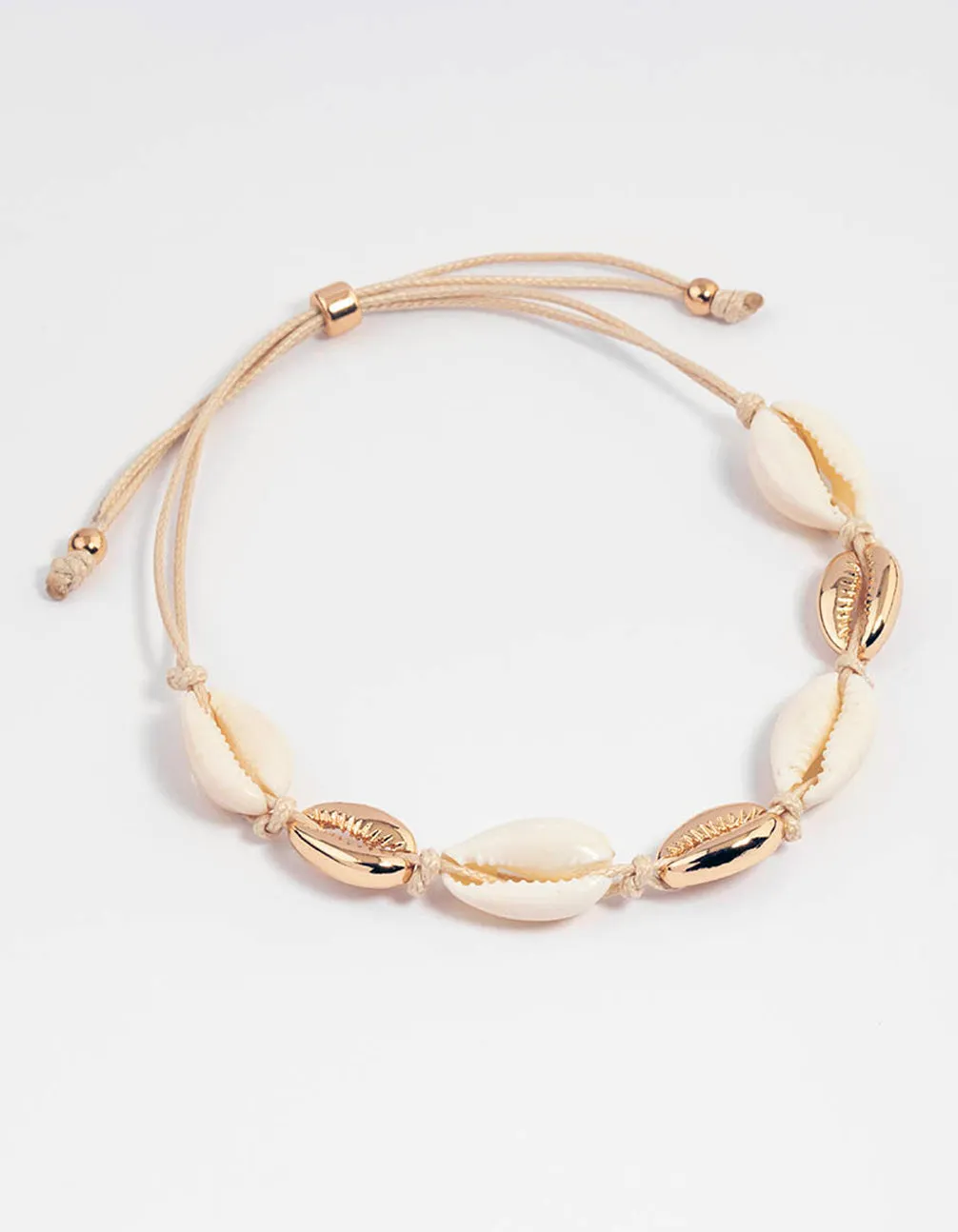 Gold Multi Shell Anklet sold by lovisa