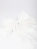 White Fabric Satin Drop Bow Hair Clip sold by lovisa