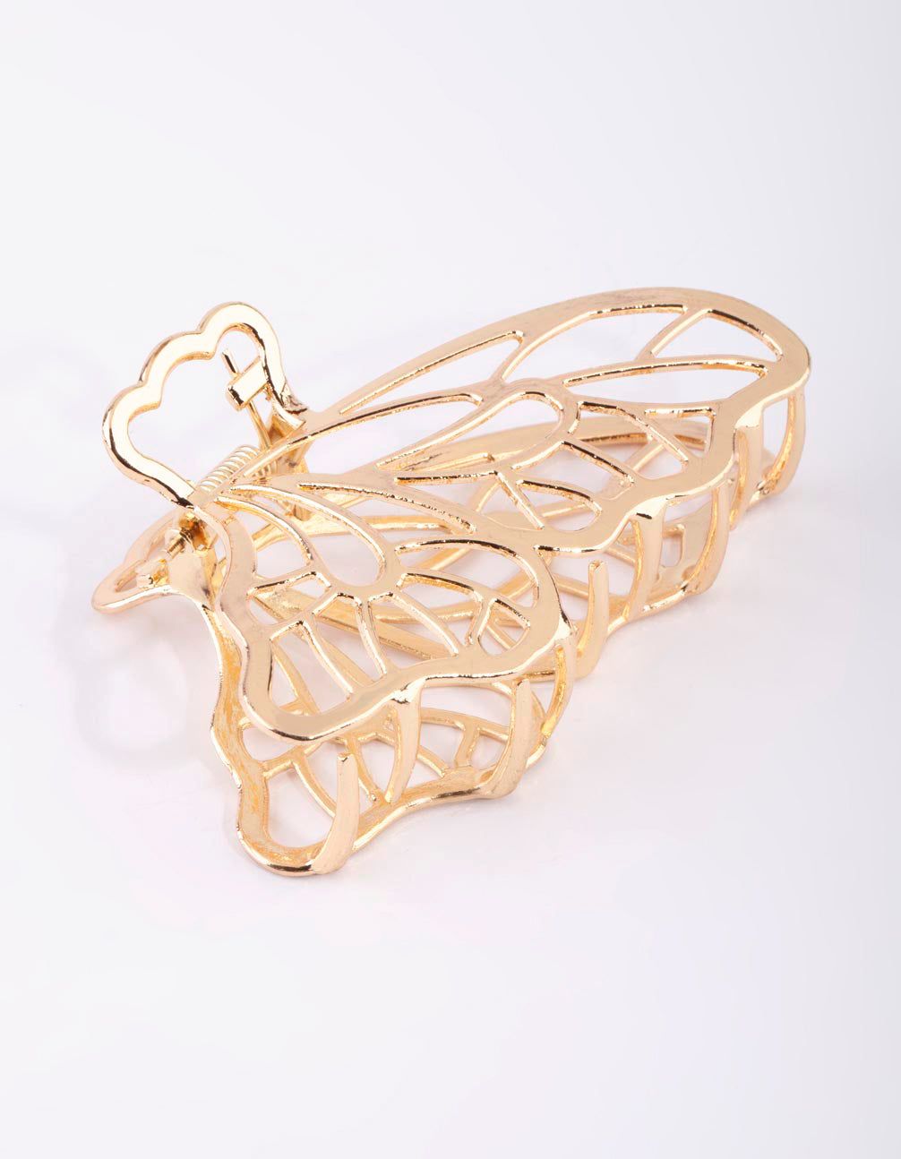 Gold Metal Butterfly Claw Clip sold by lovisa