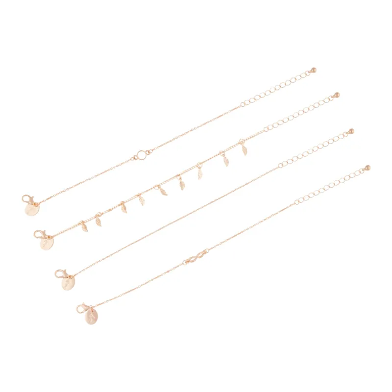 Gold Moonstone Multi Wrist Set sold by lovisa