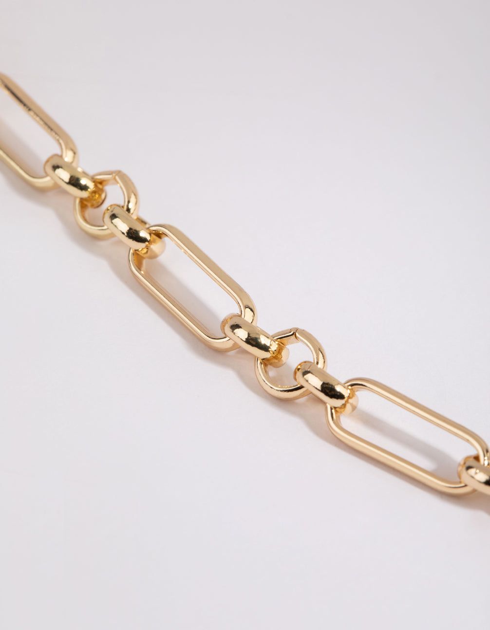 Gold Plated Mixed Link Chain Necklace sold by lovisa product image thumbnail 3
