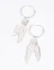 Sterling Silver Leaves Huggie Hoop Earrings sold by lovisa