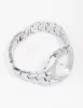 Silver Diamante Detailed Link Watch sold by lovisa