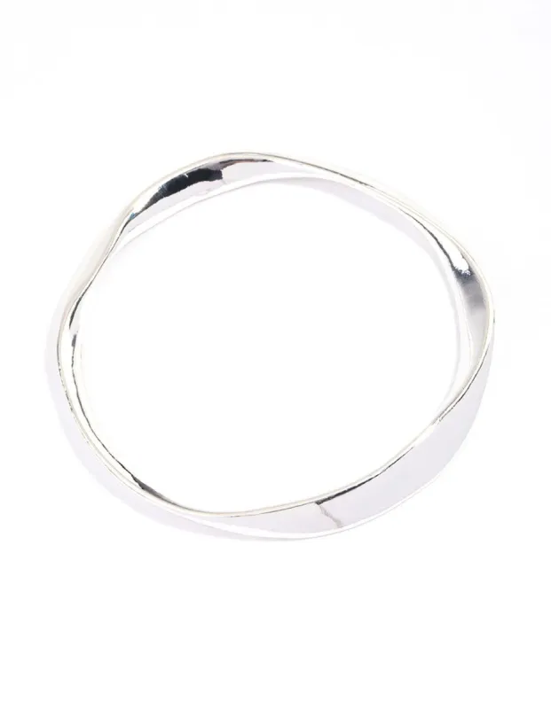 Silver Warped Bangle & Polishing Set sold by lovisa