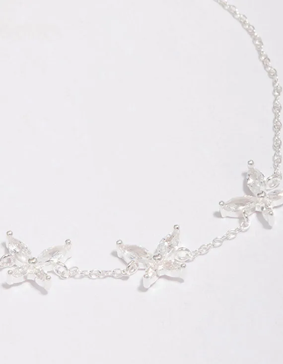 Sterling Silver Cubic Zirconia Triangular Butterfly Bracelet sold by lovisa product image thumbnail 2