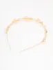 Gold Small Leafy Crystal Headband sold by lovisa