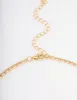 Gold Plated Cubic Zirconia Dainty Baguette Layered Necklace sold by lovisa