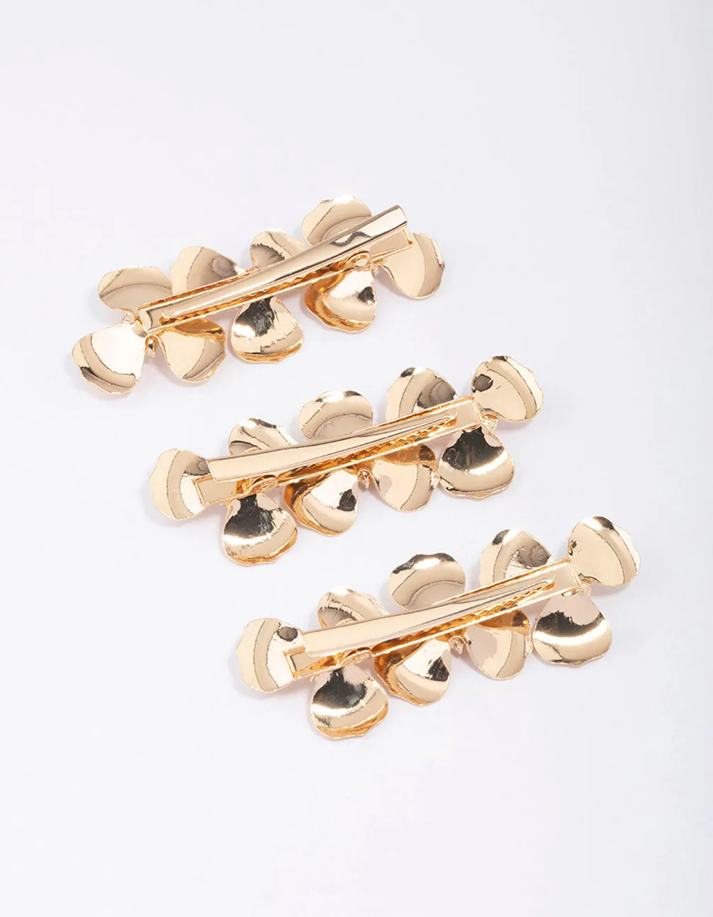 Gold Triple Daisy Hair Clip 3-Pack sold by lovisa product image thumbnail 3