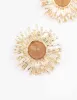 Gold Small Sun Stud Earrings sold by lovisa