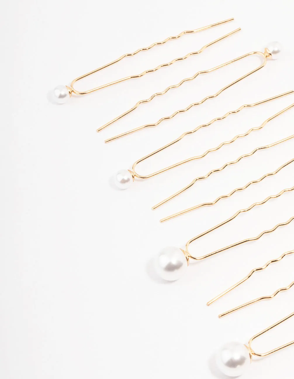 Gold Mixed Pearl Hair Pin Pack sold by lovisa product image thumbnail 2