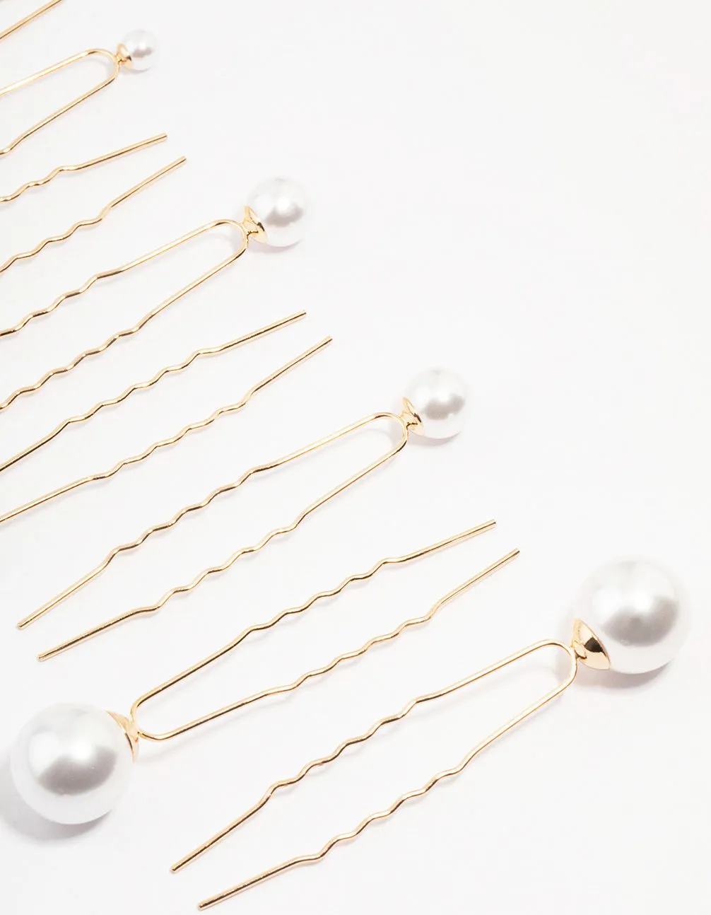 Gold Mixed Pearl Hair Pin Pack sold by lovisa product image thumbnail 3