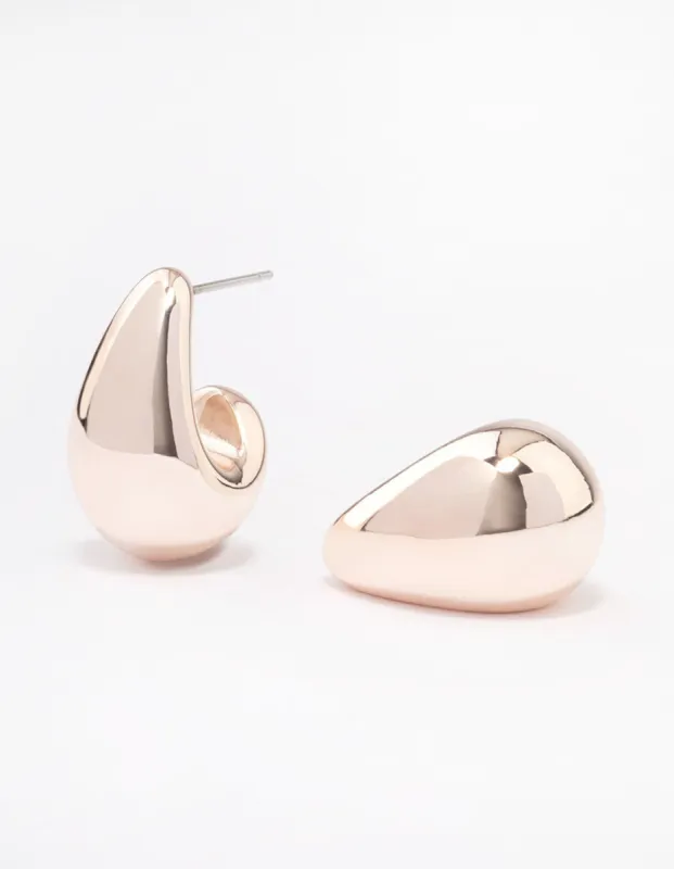 Rose Gold Plated Bubble Drop Stud Earrings sold by lovisa